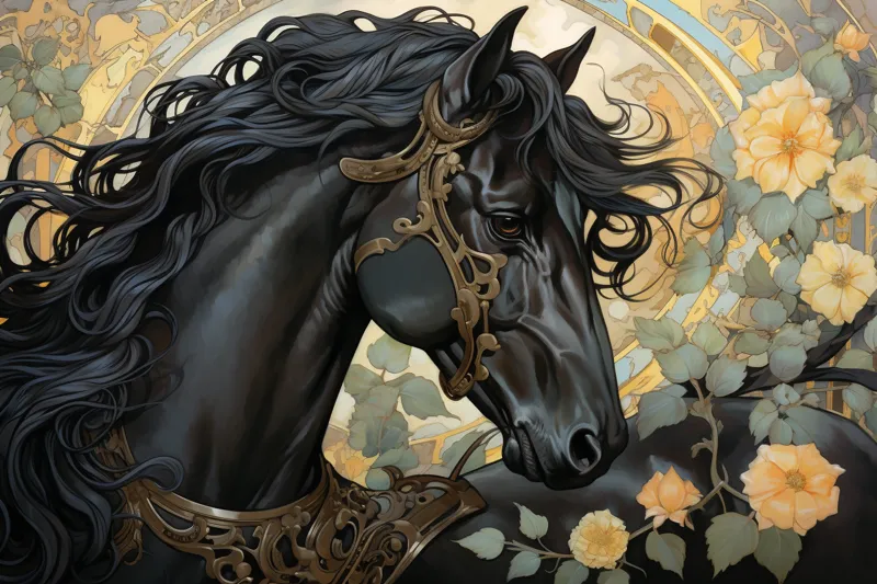 What does dreaming of a black horse mean?