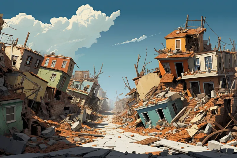 dream of an earthquake animation style