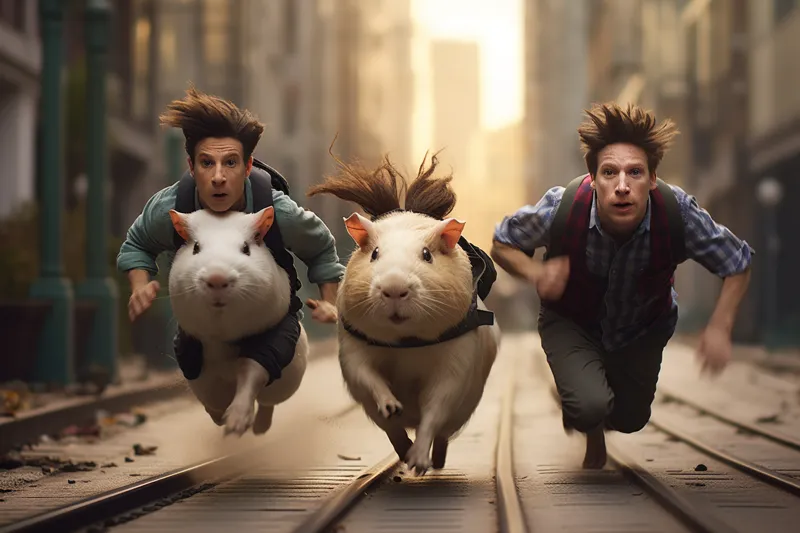 What does it mean to dream of guinea pigs running?
