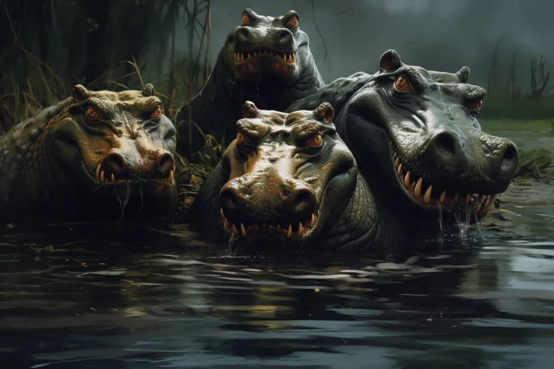 What does dreaming about hippos and crocodiles mean?