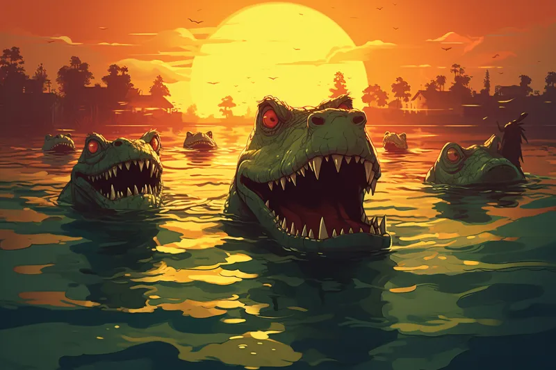 What does dreaming about multiple crocodiles mean?
