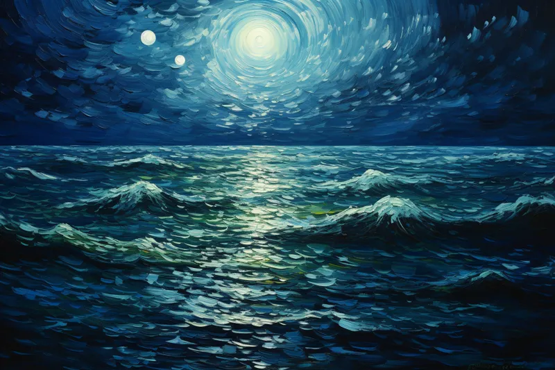 What does dreaming of the sea at night mean?