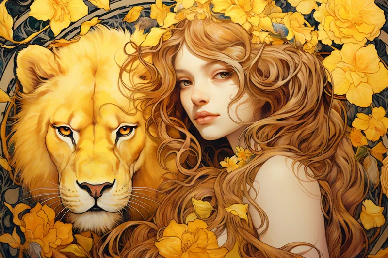 What does dreaming of a yellow lion mean?